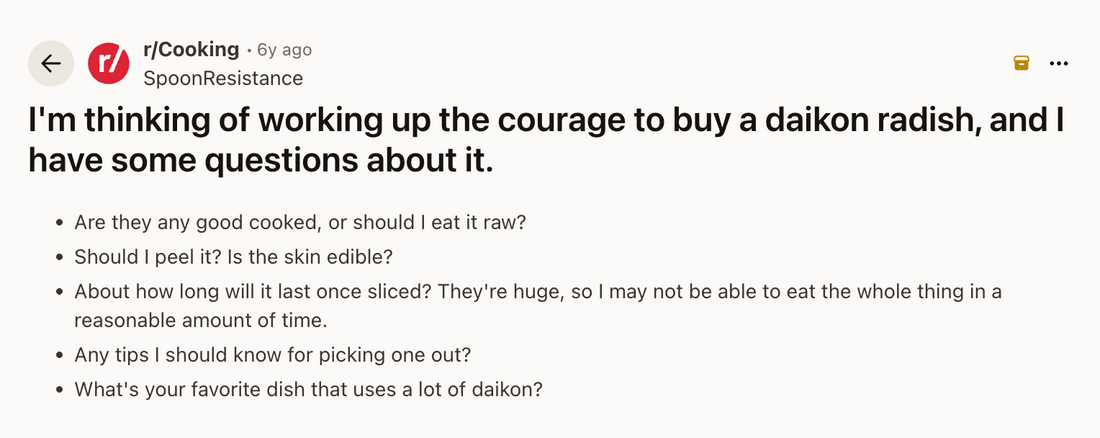 D is for Daikon